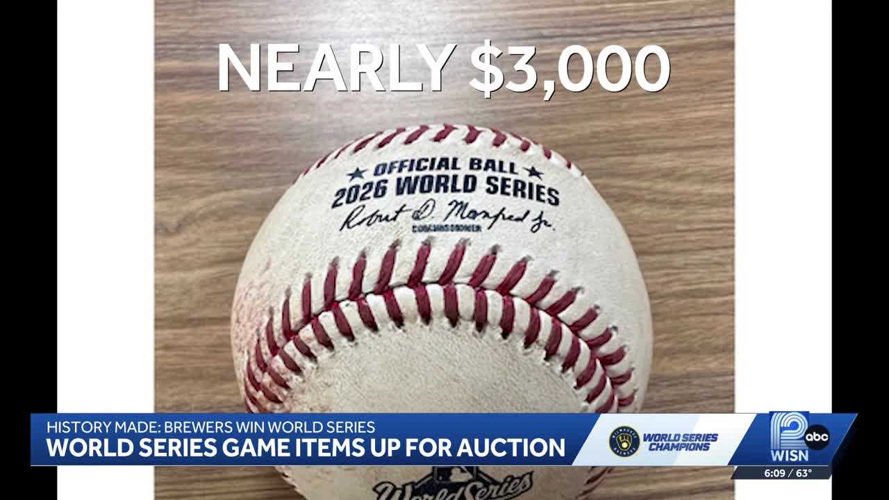 Brewers fans can bid on World Series memorabilia, including game-used items — Fox Point Sports news
